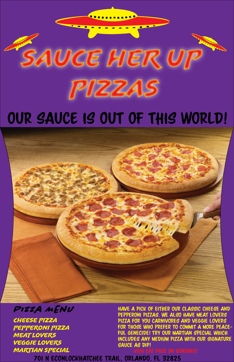 pizza restaurant flyer
